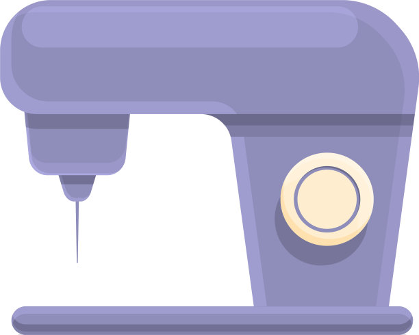 缝纫机图标卡通风格图片下载