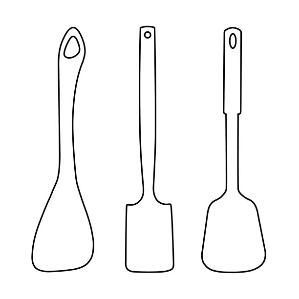 厨房抹刀标志图片下载