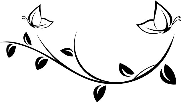 蝴蝶标志模板蝴蝶图标美丽图片下载