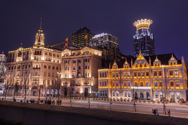 上海夜景，中国上海图片下载