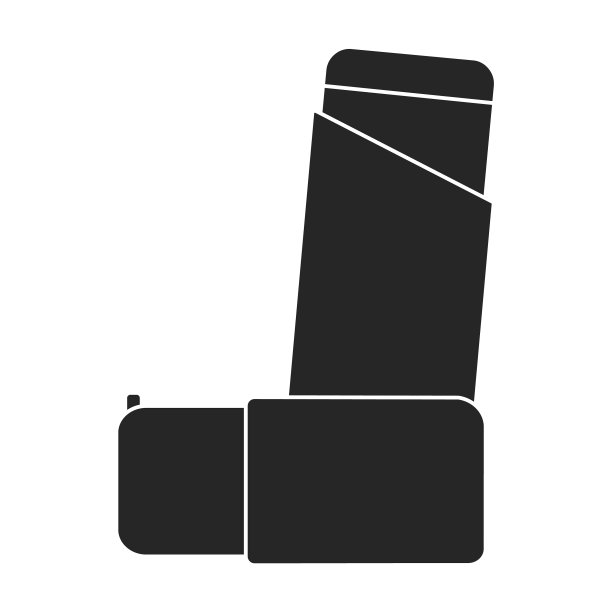 吸入器黑色图标图片下载