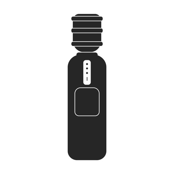 水冷却器黑色图标图片下载