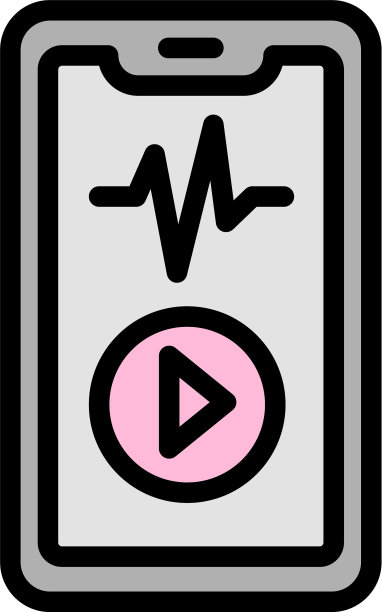 手机健身应用程序图标轮廓风格图片下载