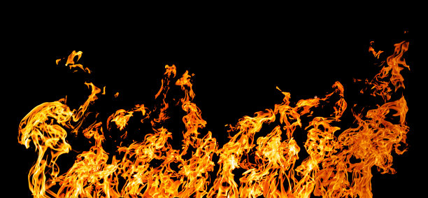 永恒的火焰。卫国战争胜利的标志和象征。黑暗背景上的火焰。5月9图片下载