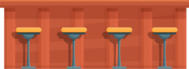 家具吧台图标卡通风格图片下载