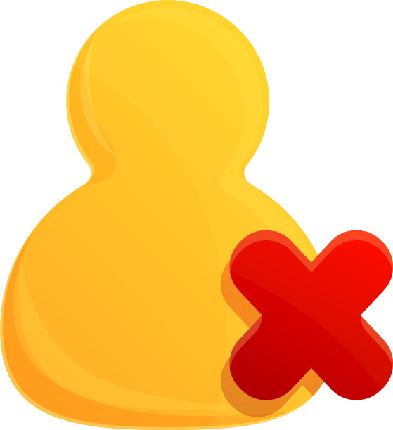 删除儿童用户卡通图标风格图片下载