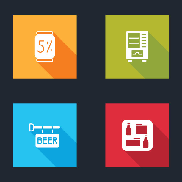 设置啤酒罐自动售货机街道招牌图片下载