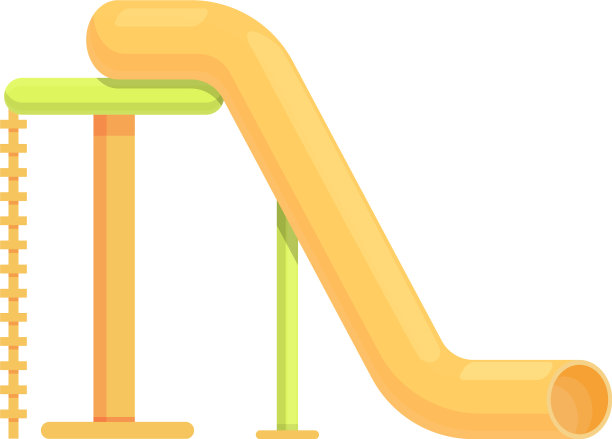 水上公园管道图标卡通风格图片下载