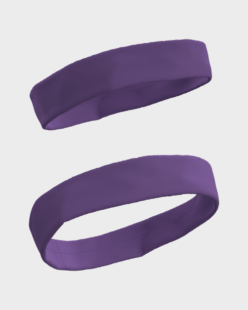 空白头带模拟在前面和侧面的观点图片下载