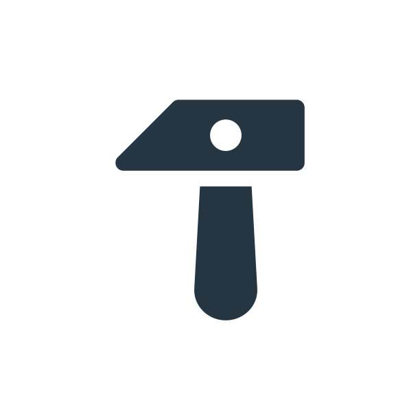 锤图标。字形锤子图标用于网站设计和移动，应用程序开发，打印。锤子图标从填充劳动节收集孤立的白色背景。图片下载