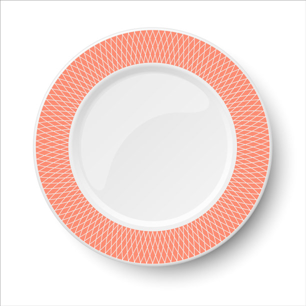 经典的白色搭配橙色图案图片下载