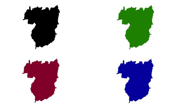 西班牙维拉里尔城市地图剪影图片下载