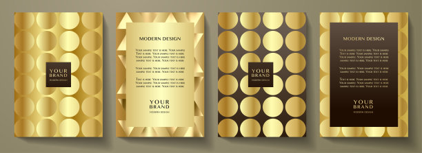 现代金套，镜框设计集。抽象奢圈图案(圆形纹理)图片下载