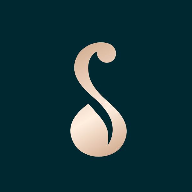 字母S标志。字母初始图标。图片下载