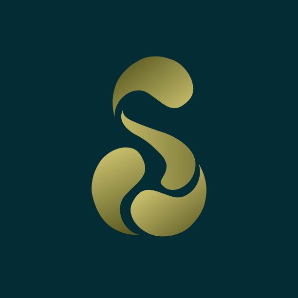 字母S标志。字母初始图标。图片下载