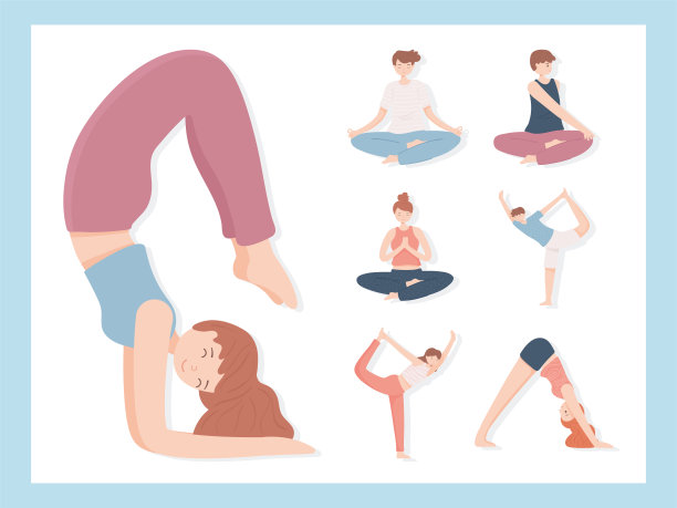 一群人在做瑜伽图片下载