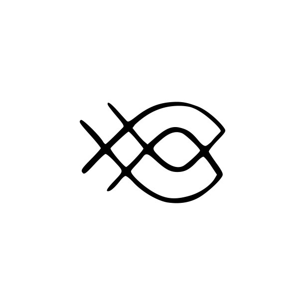 扁线鱼标志元素鱼的设计图片下载