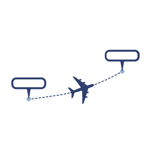 用虚线方式或空气将平面轨迹指向点图片下载