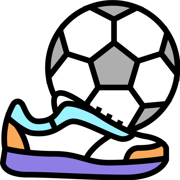 踢足球是男士休闲足球的标志色图片下载