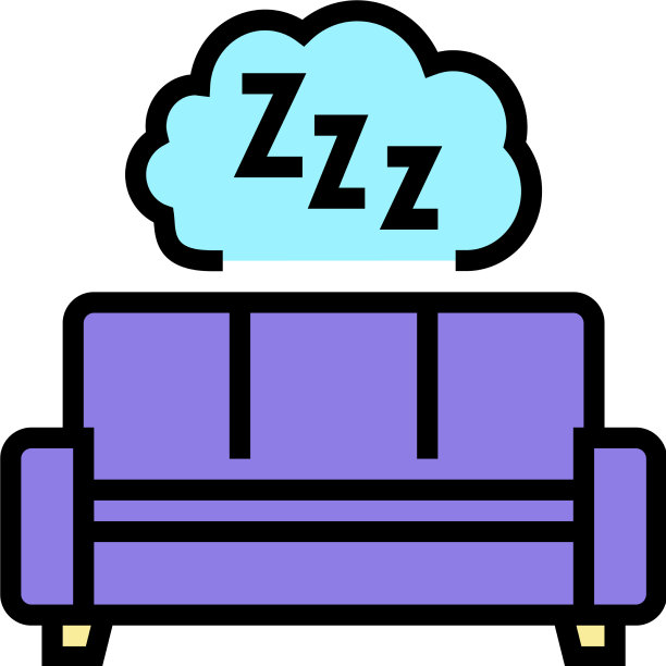 睡觉的男人休闲的颜色图标图片下载