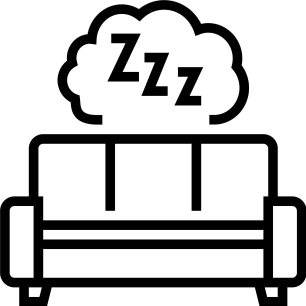 睡懒觉男士休闲系列图标图片下载