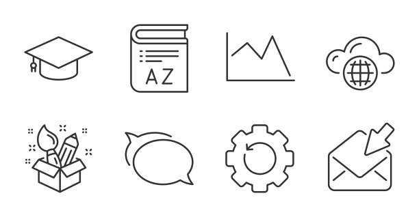 创意云计算和打开邮件图标图片下载