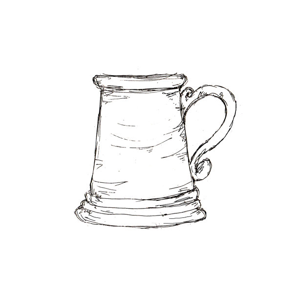 水彩海盗冒险黑色草图图标元素孤立的白色背景图片下载