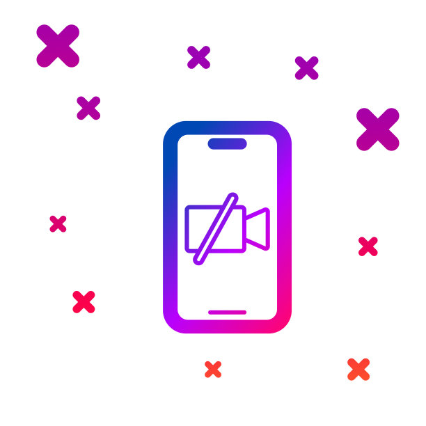 手机屏幕上的彩色摄像头图标关闭图片下载