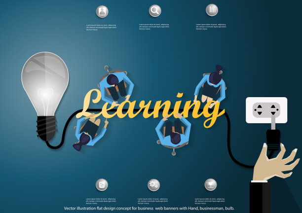 插画商业设计绘画艺术创意和概念思考创意。对于成功，计划，思考，搜索，分析，沟通，未来的想法创新技术现代。图片下载