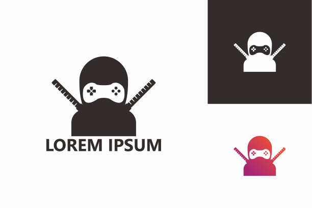 采购产品Ninja Games Logo Template Design Vector, Emblem, Design Concept, Creative Symbol, Icon图片下载