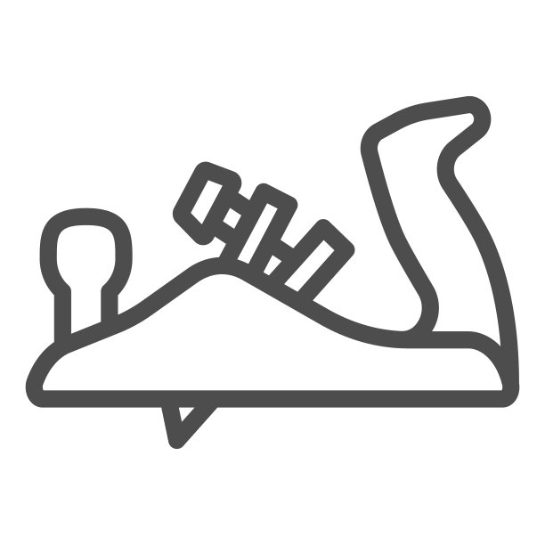 平面线图标，建筑工具概念，平面木工工具矢量标志上的白色背景，轮廓风格图标的移动概念和网页设计。矢量图形。图片下载