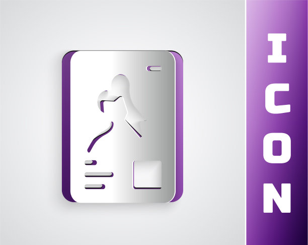 剪纸x射线照片图标孤立在灰色图片下载