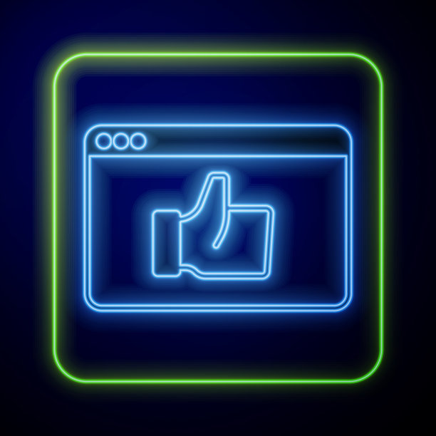 发光霓虹灯消费者或客户产品评级图片下载