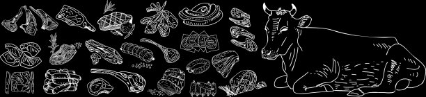 肉店黑板切牛肉图片下载