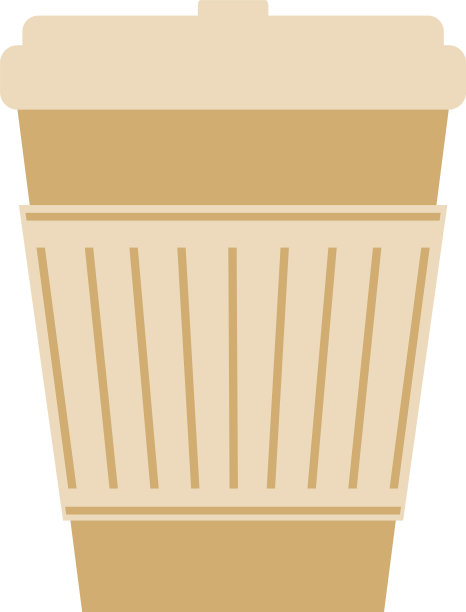 热咖啡去平孤立2d图片下载