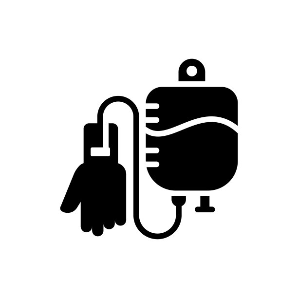 输血矢量固体图标风格的插图。EPS 10个文件图片下载