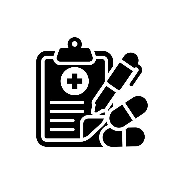 处方矢量固体图标样式的插图。EPS 10个文件图片下载