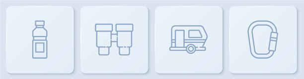 设瓶装水房车露营拖车图片下载