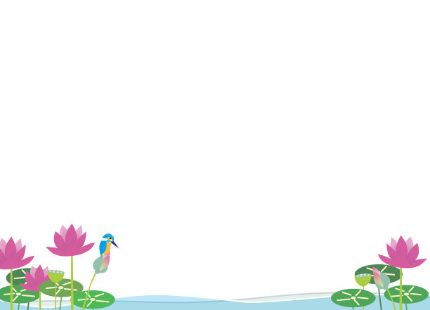 翠鸟和荷花图片下载