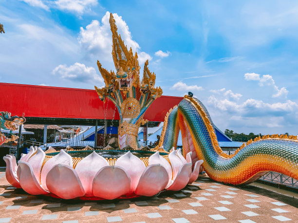 Wat Saman Rattanaram花花瓣寺庙在查春骚，泰国图片下载