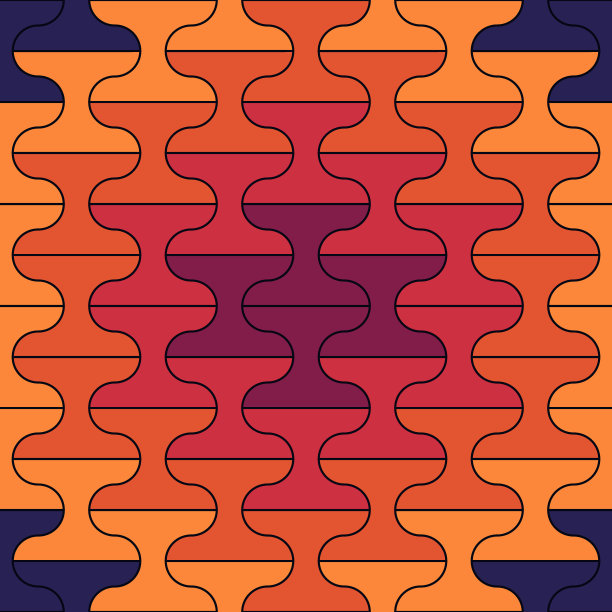 无缝模式。瓷砖装饰。东方装饰。重复哑铃的形状。瓷砖墙纸。马赛克图案。抽象的背景。民族数字设计。纺织印刷。几何图像图片下载