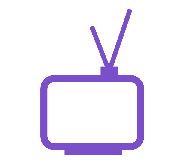 轮廓屏幕复古电视信号接收器图片下载