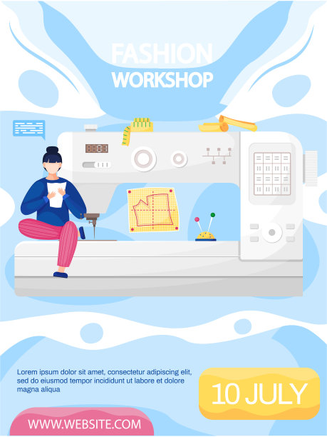 女裁缝用缝纫做衣服的女裁缝图片下载