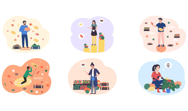 人们以他们的农产品生意为荣图片下载