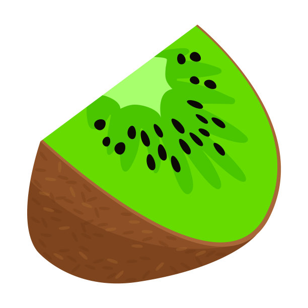 猕猴桃图标卡通图标孤立上图片下载