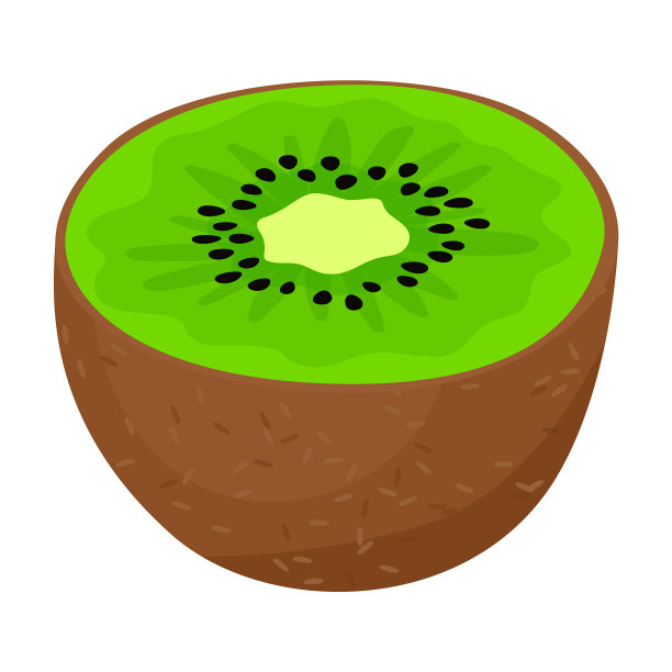 猕猴桃图标卡通图标孤立上图片下载