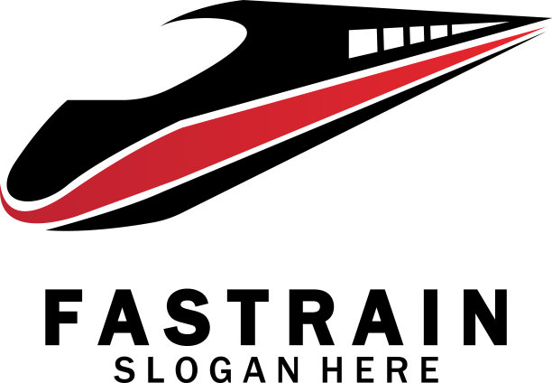 列车标志设计快速列车标志高速列车图片下载