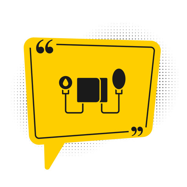 黑人的血压图标被隔离在白人身上图片下载