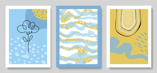 设置现代卡片与手绘细节图片下载