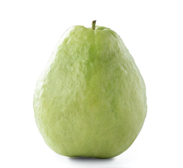 美丽的番石榴孤立在白色的背景。图片下载